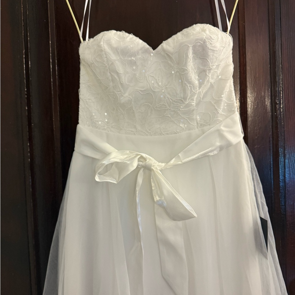 Lulu's Elegant White Wedding Dress - Picture 7 of 9